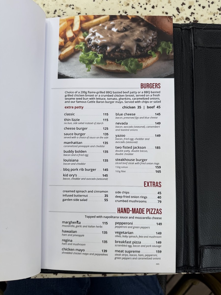 Menu Cattle Baron @ Skukuza Camp-6