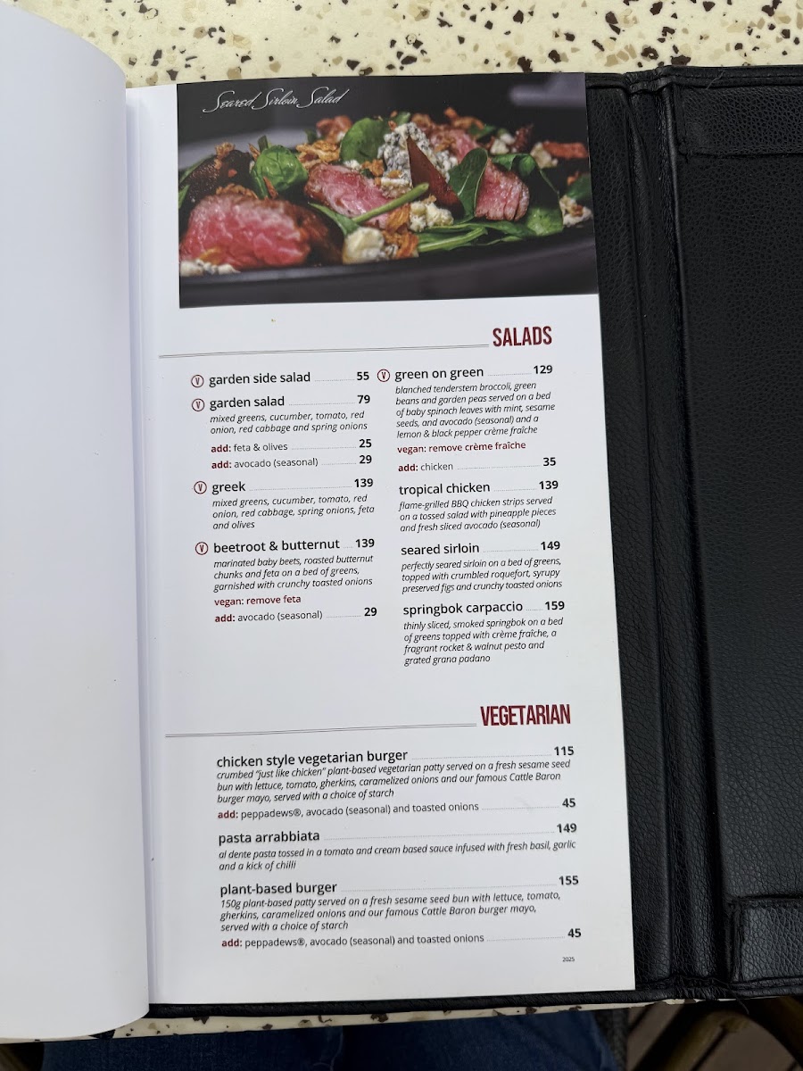 Menu Cattle Baron @ Skukuza Camp-9